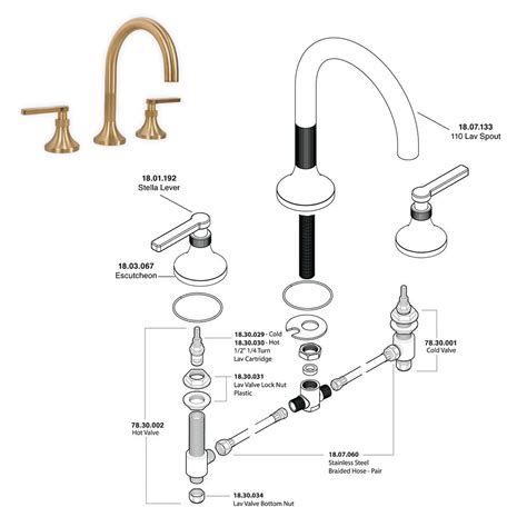 Bathroom Faucet Parts Diagram