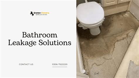 Bathroom Floor Leakage Solution