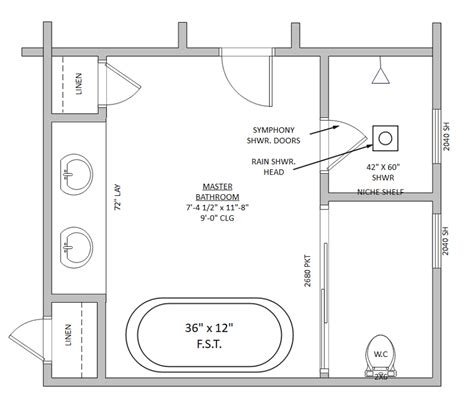 Bathroom Floor Plan Template