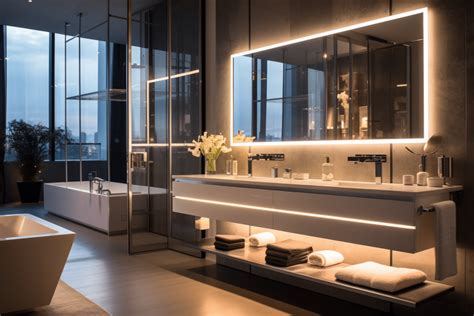 Bathroom Lit Mirrors