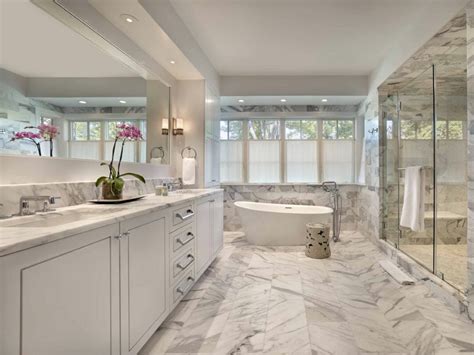 Bathroom Marble Tile Floor