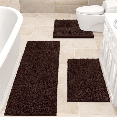Bathroom Mat Dark Brown
