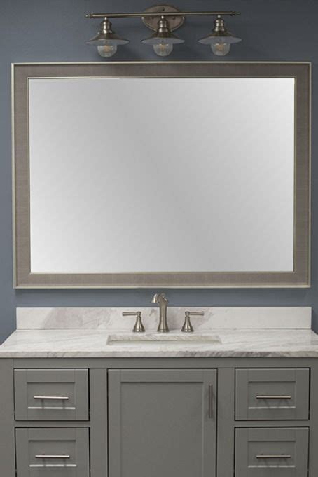 Bathroom Mirror Grey