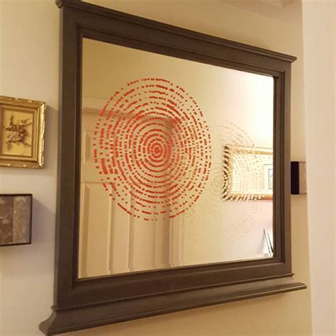 Bathroom Mirror Stencils