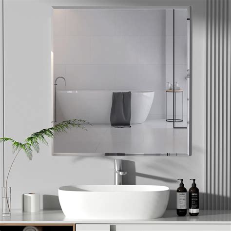 Bathroom Mirror Unframed