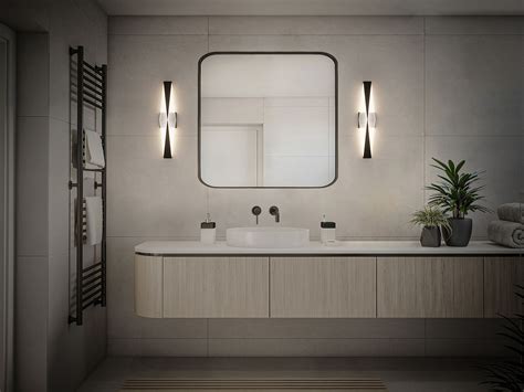 Bathroom Modern Lighting Setup - gambar utama