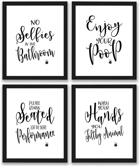 Bathroom Phrases Decor