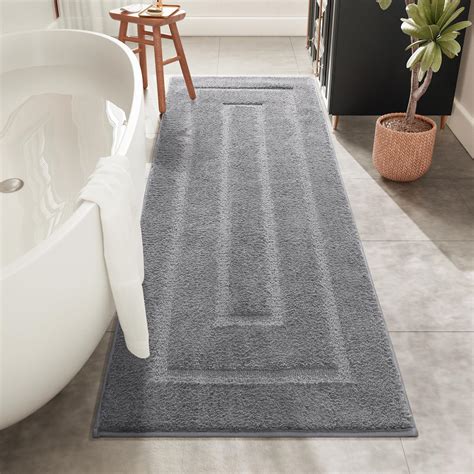 Bathroom Runner Rug Gray