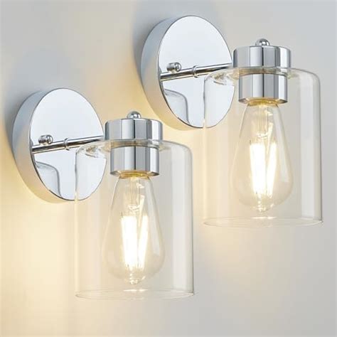 bathroom sconce chrome