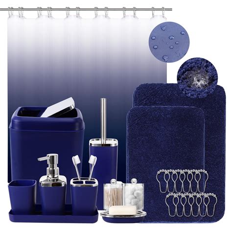 Bathroom Set Navy Blue