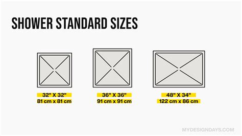Bathroom Shower Sizes