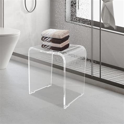 Bathroom Stool Clear Acrylic