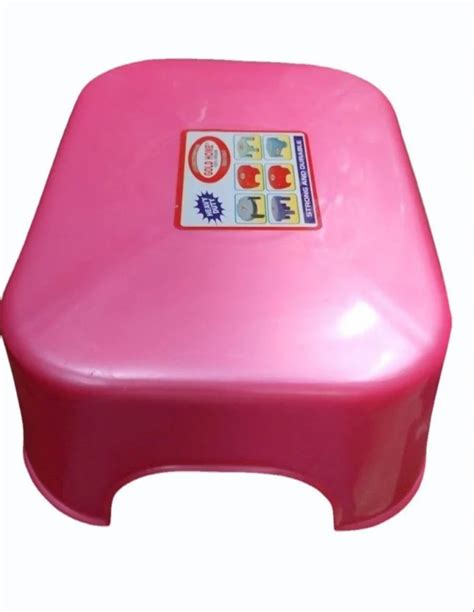 Bathroom Stool Pink