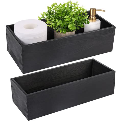 Bathroom Storage Box Black