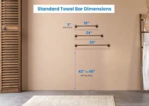 Bathroom Towel Bar Width