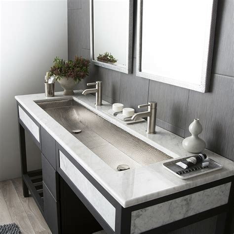 Bathroom Undermount Trough Sink