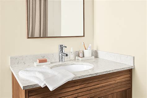 Bathroom Vanity Flush With Wall