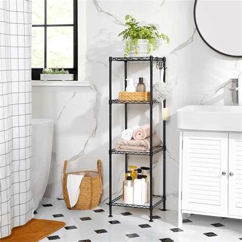 Bathroom Wire Shelf Unit