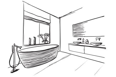 Best Bathrooms Drawing Sketch With Creative Ideas