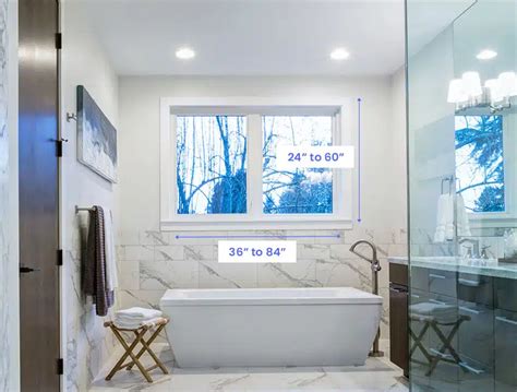 Bathtub Window Size