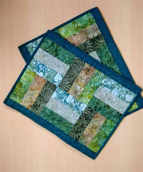 Batik Quilted Placemat Patterns