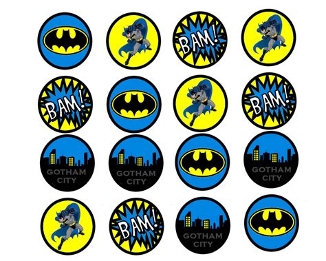 Batman cupcake toppers Alexis Pinterest Batman cupcakes, Batman