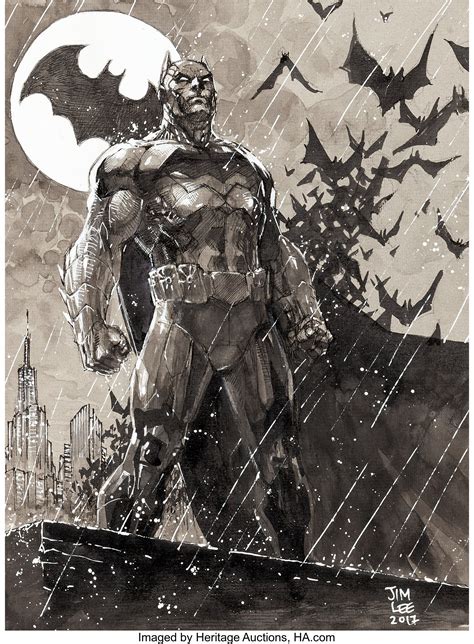 batman comic art jim lee