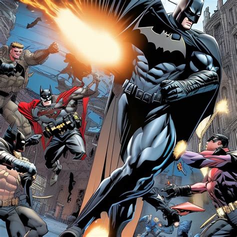 Batman Fighting Comic Art