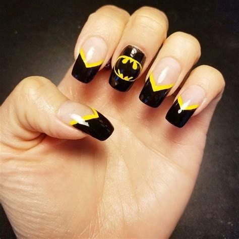 batman nail designs