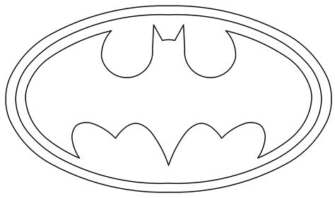 batman symbol outline drawing