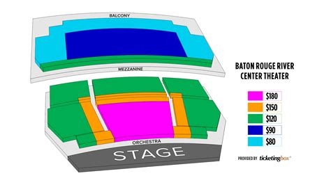 baton rouge river center seating chart