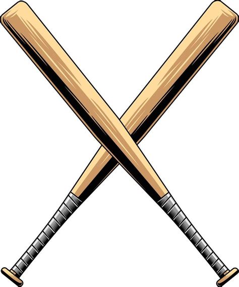 Bats Crossed Baseball