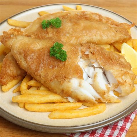 batter fish and chips