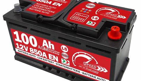 Batterie 12v 100ah 850a Batteria Auto SPEED MAX L4100 100AH 850A 12V = FIamm 100Ah