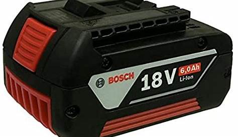 Batterie Bosch 18v 6ah Chargeur BOSCH 18V 6.0Ah LiIon 1600A004ZN