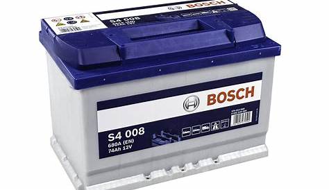 Batterie Bosch S4008 74ah 680a AKUMULATOR BOSCH SILVER 74AH 680A PRAWY+
