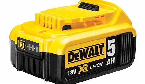 Batterie Dewalt 18v 5ah ToolSense.co.uk DCB184 18V XR Slide Battery