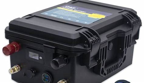 Batterie lithium 12v 300Ah étanche pour moteur de bateau et équipements