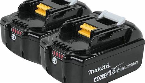 MAKITA Pack 4 batteries 18V 4Ah + chargeur double DC18RD