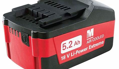 Batterie Metabo 18v 52ah 5.2Ah LiPower Battery (321000350) 18V 5.2Ah Li