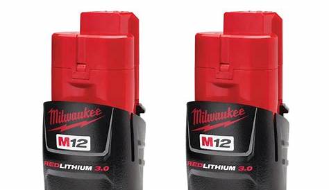 MILWAUKEE M12B3 M12 3ah Red LithiumIon Battery ToolStore UK