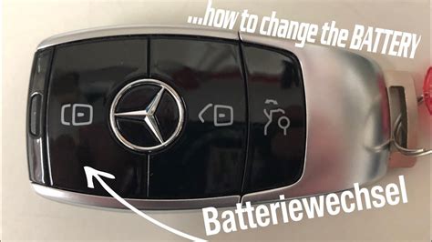 Mercedes Benz Schlüssel Batteriewechsel Anleitung! YouTube