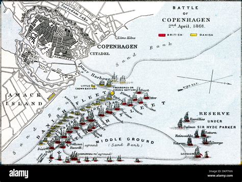 battle of copenhagen 1801 map