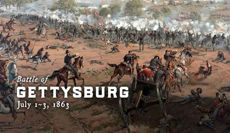 Battle Of Gettysburg Date