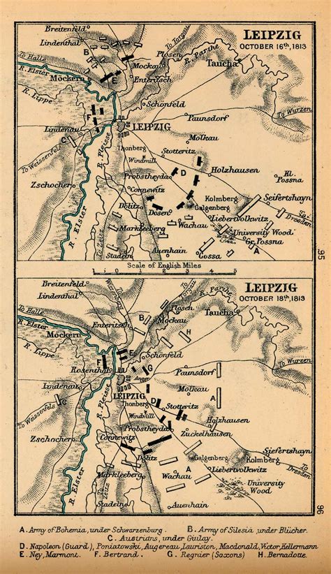 battle of leipzig 1813 map