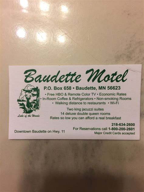 baudette hotels and motels