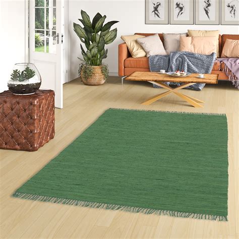 100 Baumwolle Teppich Union Jack Uni geprägte Matte Beige, 50x80 cm