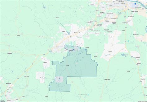 Bauxite School District Map