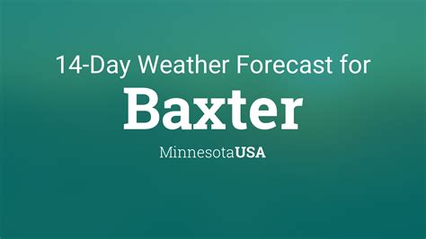 baxter mn weather forecast