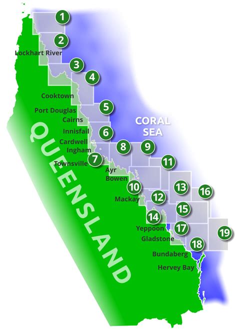 Bay Of Green Bay Reef Map